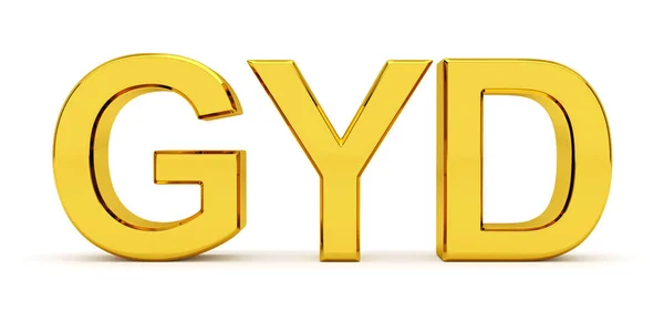 Kód Guyanské Dolarové Měny Oficiální Měna Guyany — Stock fotografie