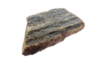 Beyaz izole arkaplanda gri taş