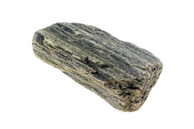 Beyaz izole arkaplanda gri taş