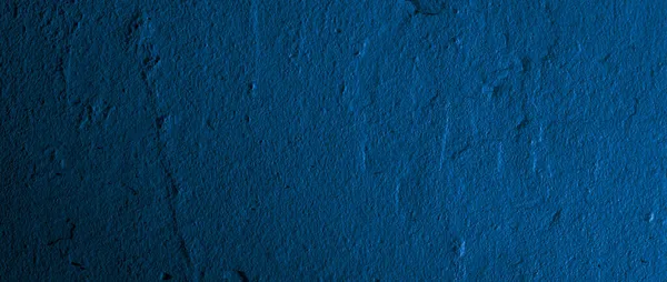 古老的墙漆成蓝色 背景或文本 — 图库照片