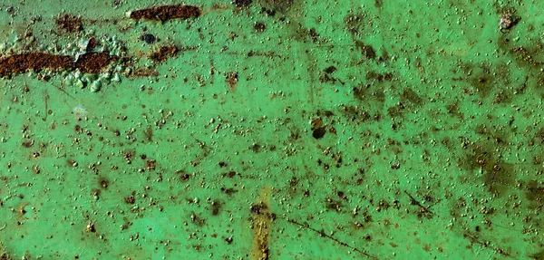 Stålplåt Målad Med Grön Färg Bakgrund Eller Textura — Stockfoto