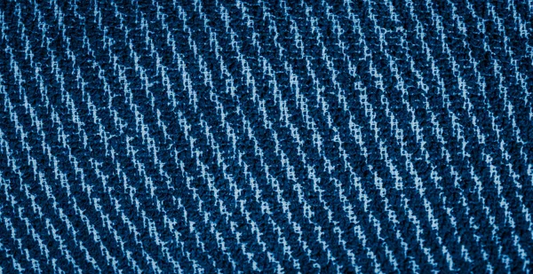 Fehér Kék Pamutszövet Látható Textúrával — Stock Fotó