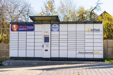 Mierzecice, Polonya -31.10.2021 - Mierzecice 'deki İç Kesim Dolabı