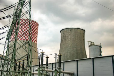 Silezya 'daki Lagisza' da sanayi kömür santrali