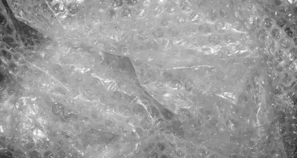 Crinkled Bubble Wrap Visible Texture — Stock Photo, Image
