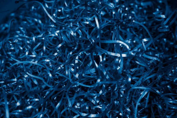 Virutas Acero Azul Con Detalles Visibles Fondo Textura — Foto de Stock