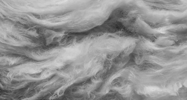 Witte Wol Met Een Zichtbare Textuur Achtergrond — Stockfoto