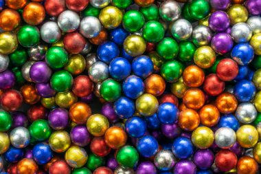 Görünür detayları olan renkli toplar. arkaplan veya doku