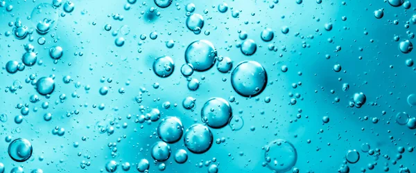 Waterdruppels Een Blauwe Achtergrond Textuur — Stockfoto