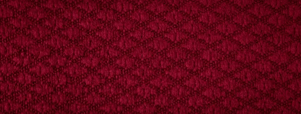 Tessuto Cotone Rosso Con Modello Interessante — Foto Stock