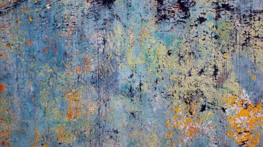 old wall painted with colored paint. background