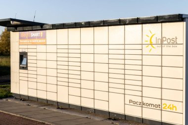 Mierzecice, Polonya -30.10.2021 - Mierzecice 'deki İç Kesim Dolabı