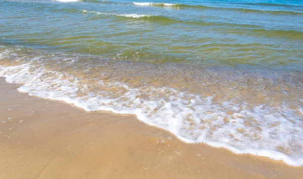 Sea Beach Yellow Sand Blue Water — Stock Photo, Image