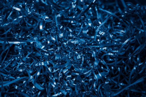 Virutas Acero Azul Con Detalles Visibles Fondo Textura — Foto de Stock