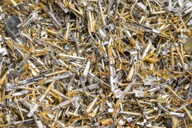 Elektronik bileşenlerin endüstriyel altın atığı. arkaplan