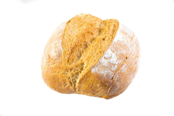 Roti Gulung Segar Pada Latar Belakang Putih Yang Terisolasi — Stok Foto