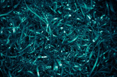 Mavi çelik talaşları ve görünür detaylar. arkaplan veya doku