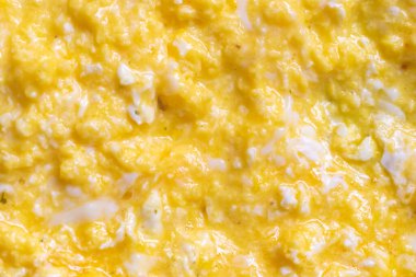 Görünür bir dokusu olan çırpılmış yumurta. arkaplan