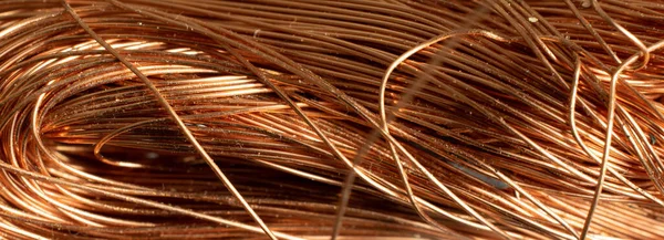 Görünür detaylara sahip bakır kablolar. arkaplan veya doku