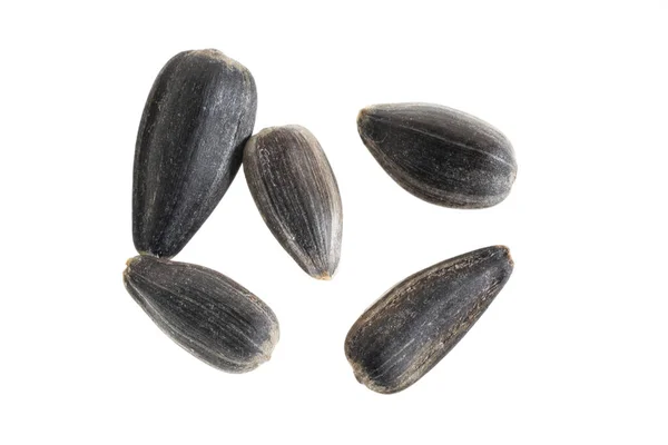 Sunflower Seeds White Isolated Background —  Fotos de Stock