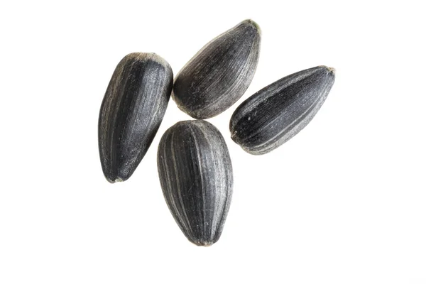 Sunflower Seeds White Isolated Background —  Fotos de Stock