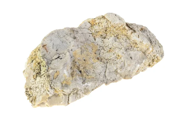 Interesante Piedra Caliza Sobre Fondo Blanco Aislado — Foto de Stock
