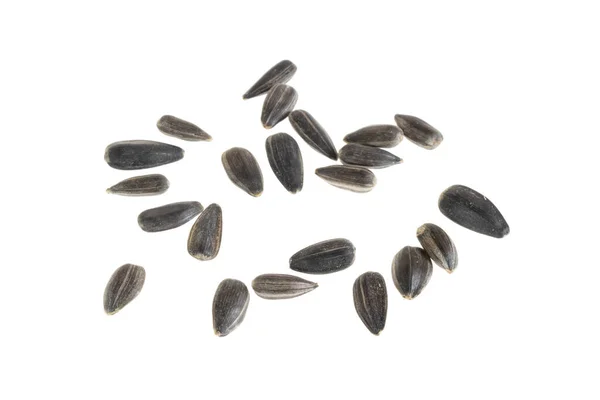 Sunflower Seeds White Isolated Background —  Fotos de Stock
