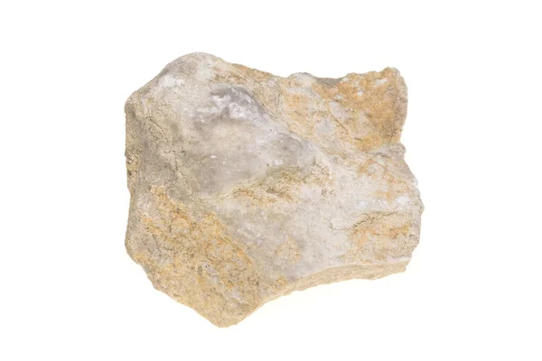 Interesting Limestone White Isolated Background — стоковое фото