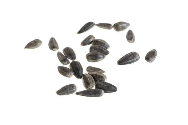 Sunflower Seeds White Isolated Background —  Fotos de Stock