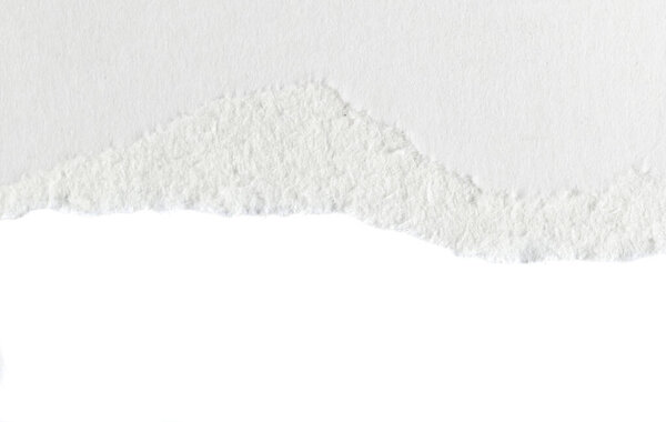 white paper on a white isolated background