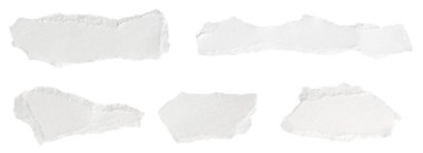 Beyaz izole bir arkaplan üzerine beyaz kağıt
