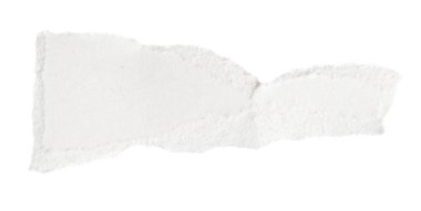 Beyaz izole bir arkaplan üzerine beyaz kağıt