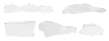 Beyaz izole bir arkaplan üzerine beyaz kağıt