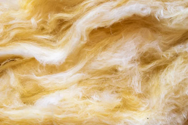 Lana Mineral Amarilla Con Una Textura Visible — Foto de Stock
