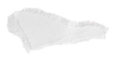 Beyaz izole bir arkaplan üzerine beyaz kağıt