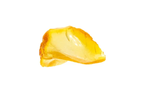 Golden Amber White Isolated Background — Stock Photo, Image