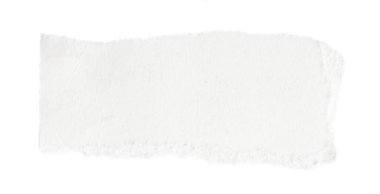Beyaz izole bir arkaplan üzerine beyaz kağıt