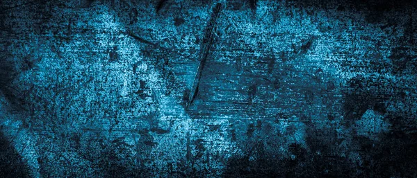 Staalplaat Blauw Geschilderd Achtergrond Textuur — Stockfoto