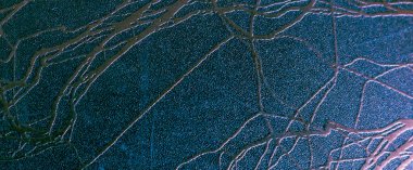 Mavi sahte deri ve görünür detaylar. arkaplan