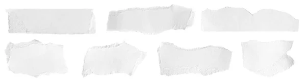 Wit Papier Een Witte Geïsoleerde Achtergrond — Stockfoto