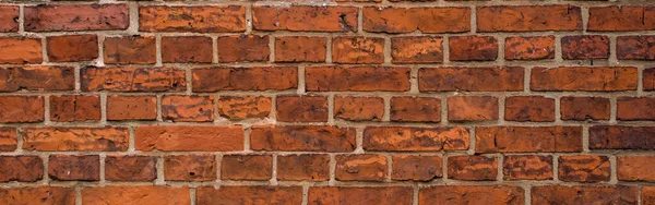 Red Brick Visible Details Background Texture — Stock Photo, Image