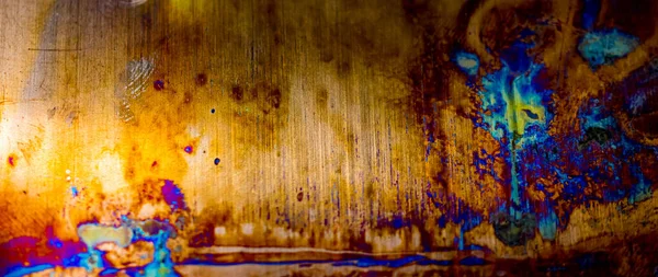 Мідний Лист Барвистим Візерунки Фону Або Текстури — стокове фото