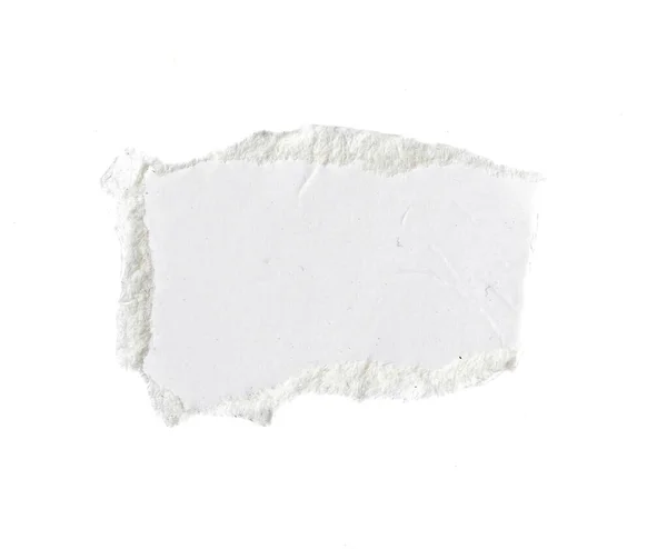 Carta Bianca Sfondo Bianco Isolato — Foto Stock