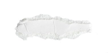 Beyaz izole bir arkaplan üzerine beyaz kağıt