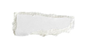 Beyaz izole bir arkaplan üzerine beyaz kağıt