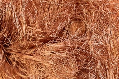 Görünür detaylara sahip bakır kablolar. arkaplan veya doku