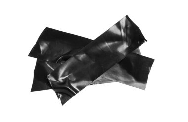 black tape on a white isolated background