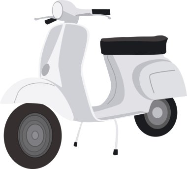 gri bir scooter - vespa