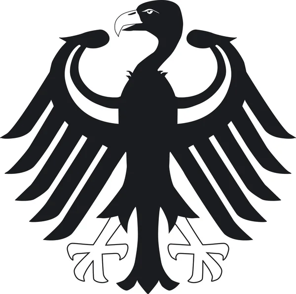 Aigle fédéral et tête de vautour — Image vectorielle