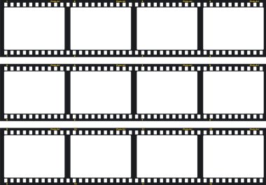 üç film şeritleri - fotoğraf sanatı